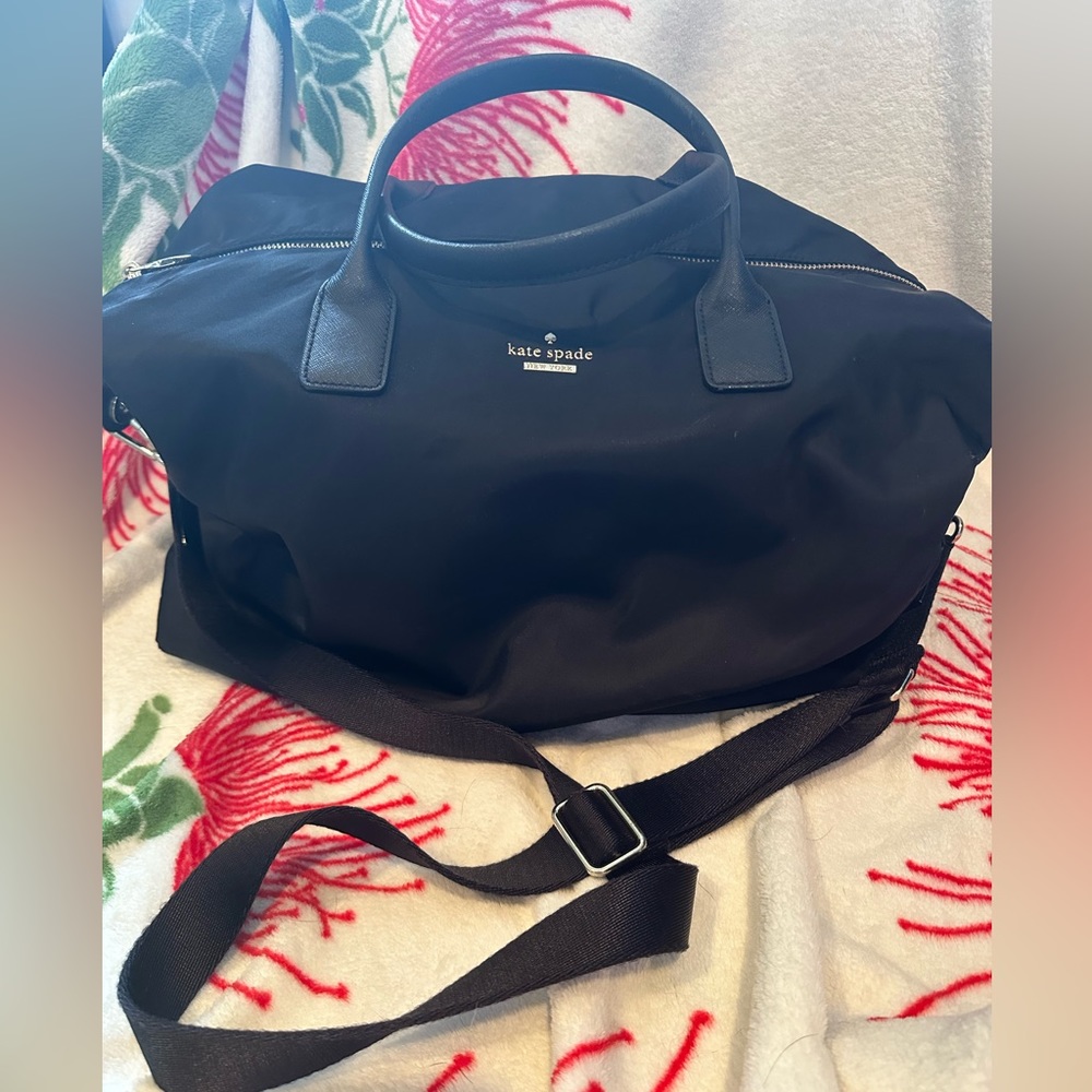 Kate Spade nylon travel duffel